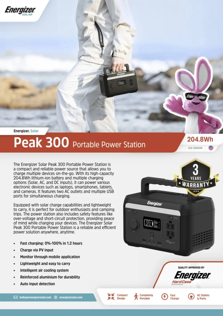 Energizersolar Peak300datasheet Description Scaled
