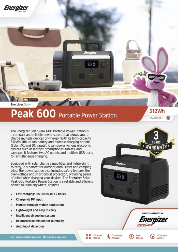 Energizersolar Peak600datasheet Description Scaled