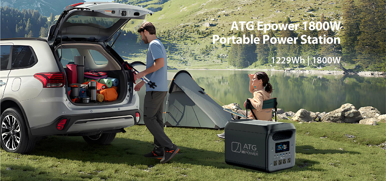 ATG Epower 1800W Portable Power Station 1229Wh