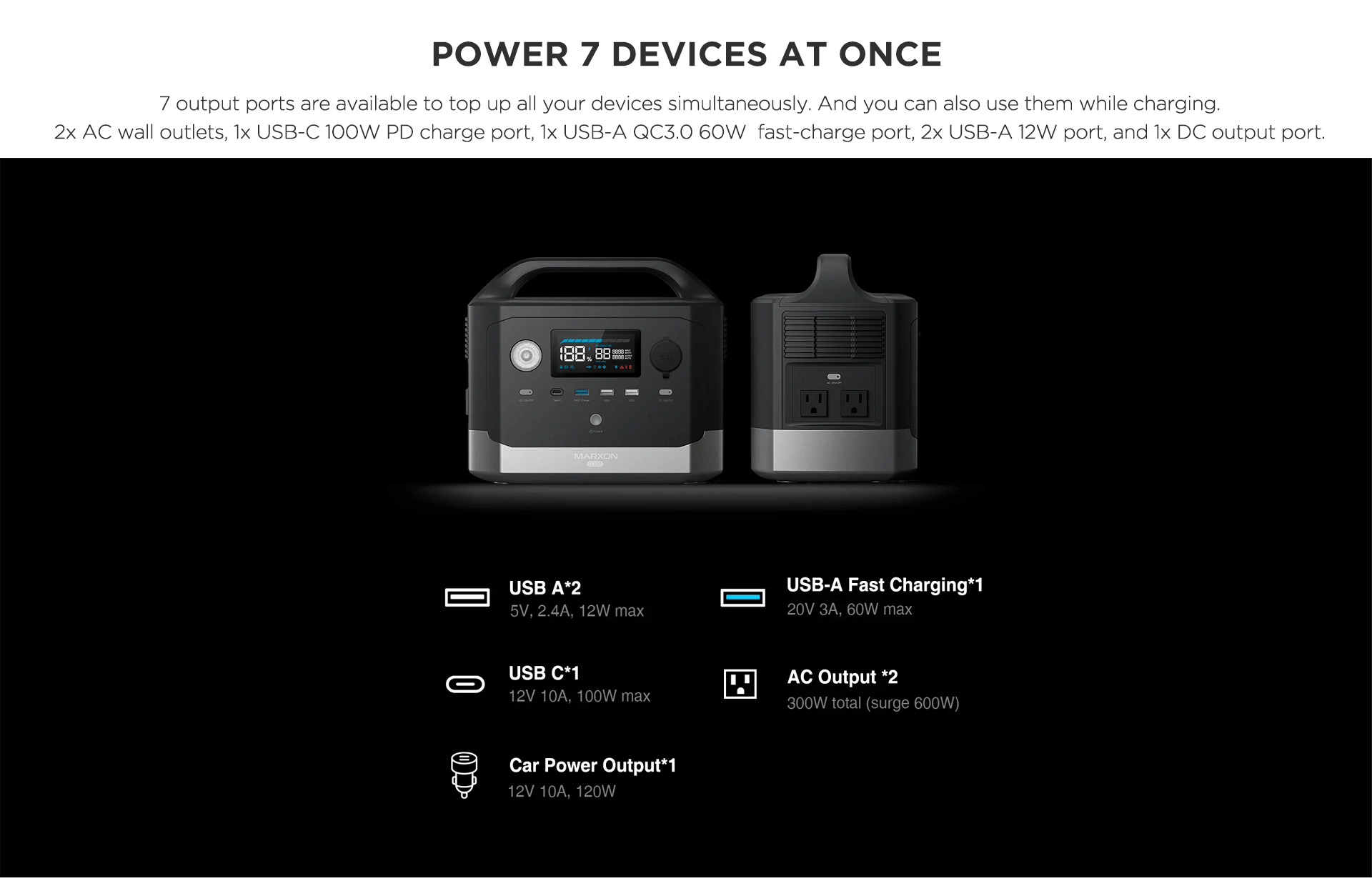 Power 7 devices at once