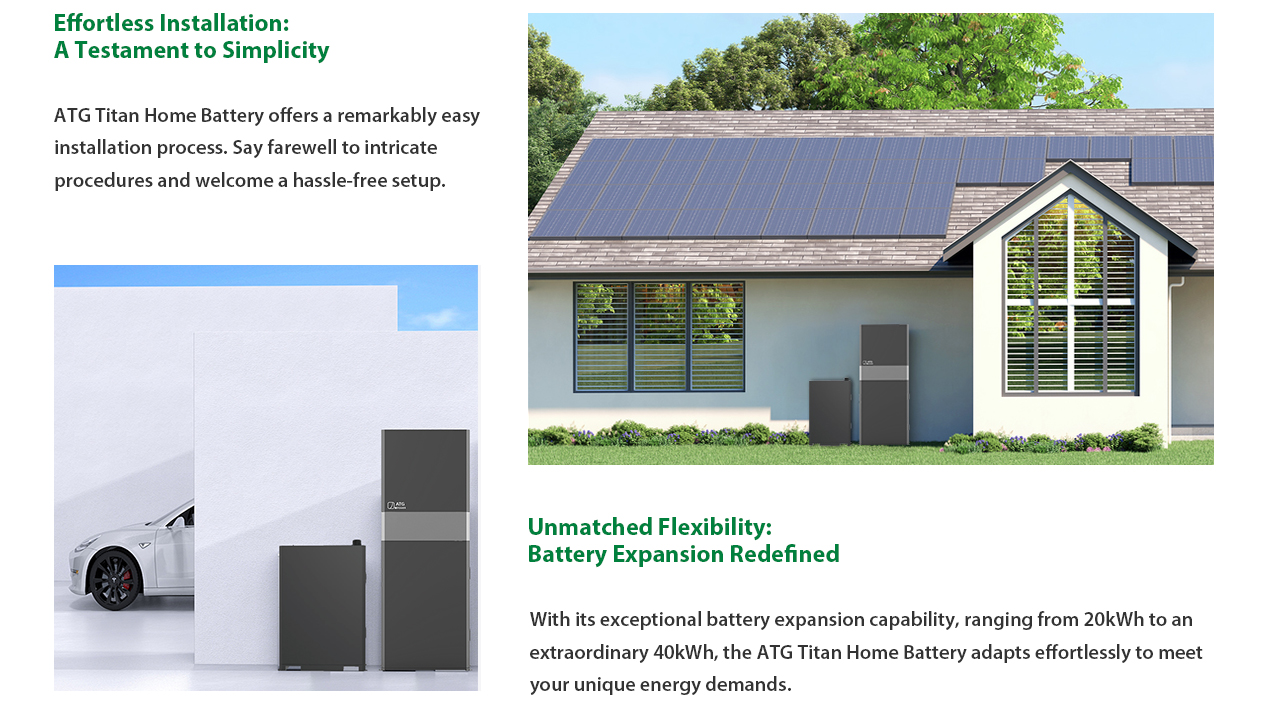 Effortlessly installation, flexibility, 20kWh & 40kWh capacity