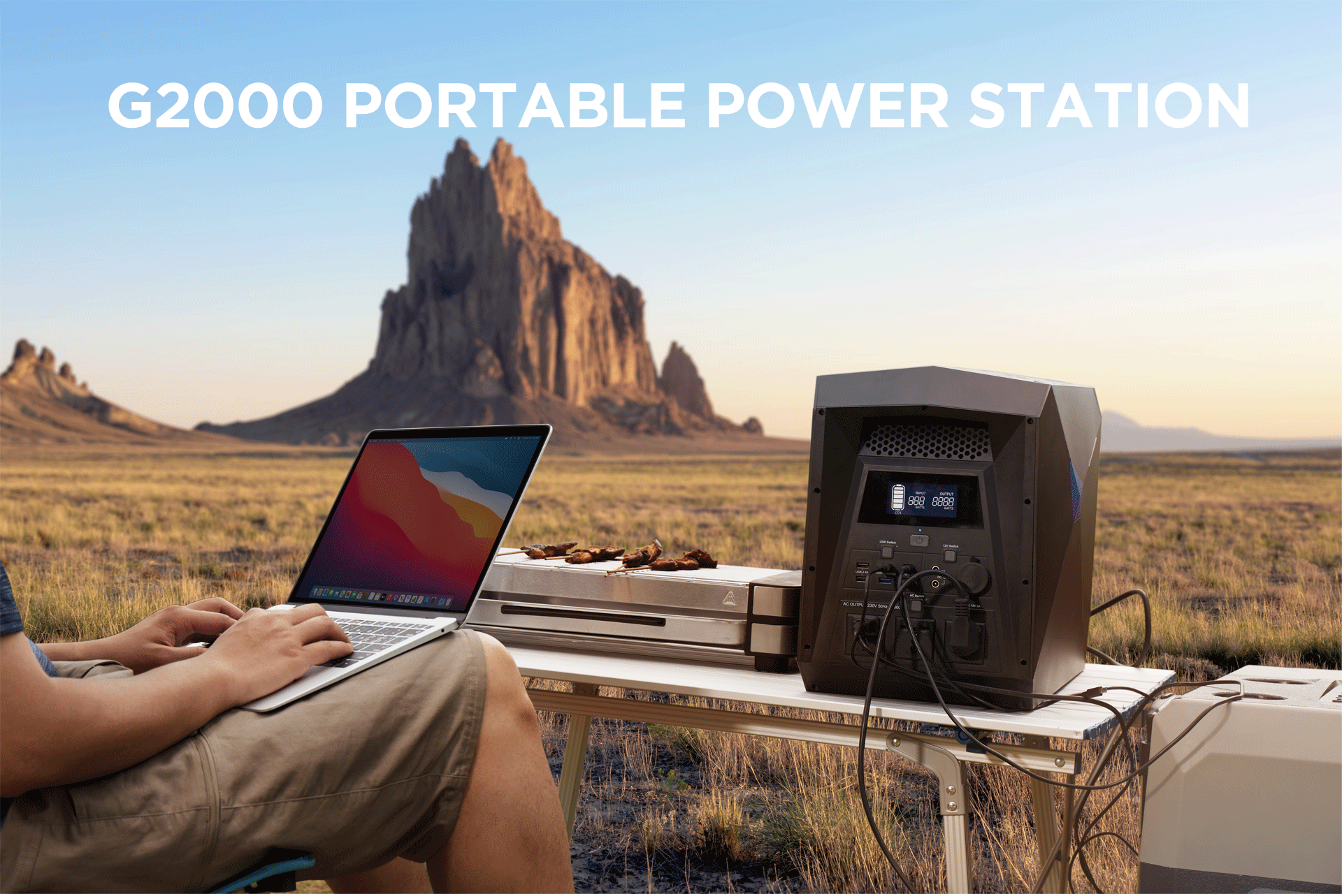 G2000 Portable Power Station on the go