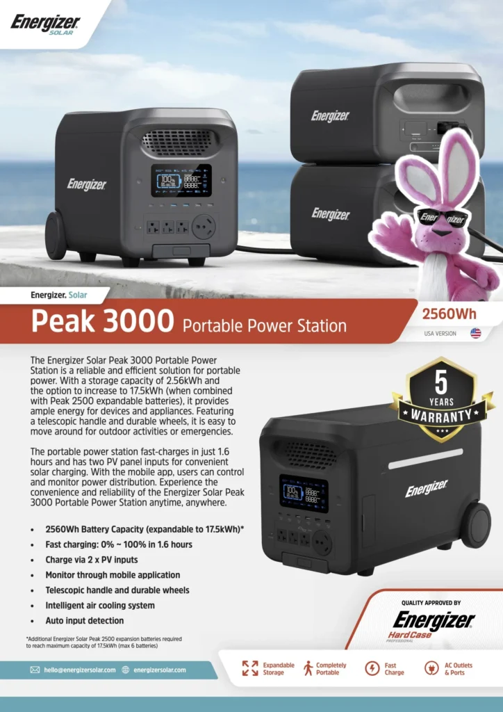 Energizersolar Peak3000datasheet Description Scaled